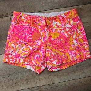 Cute Lily shorts bright orange pink color